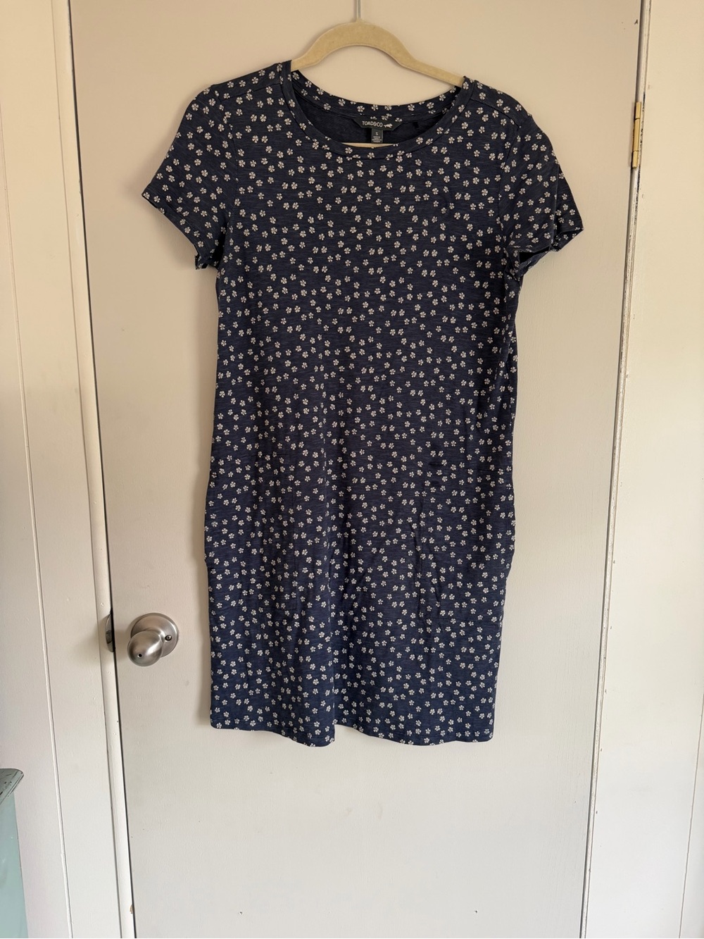Toad and Co blue floral dress